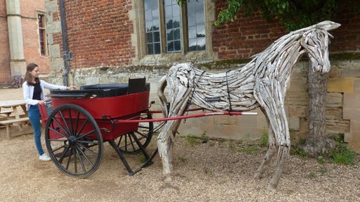 Governess Cart in the Service Courtyard at Charlecote Park